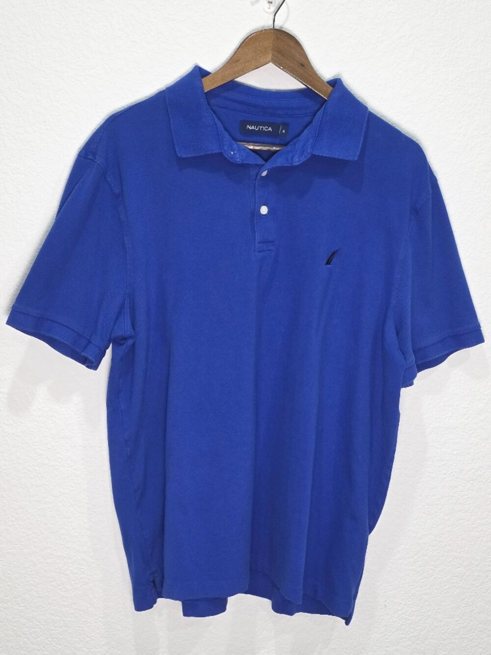 Nautica Men's Blue Short Sleeve Polo Shirt Size XL